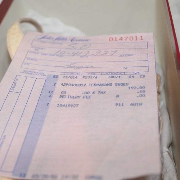 VINTAGE CREAM / BEIGE SALVATORE FERRAGAMO SHOES SI - Picture 7 of 8